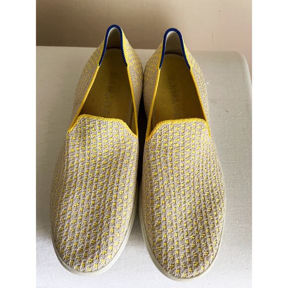 Rothy's Lemon Yellow Honeycomb Sneaker. Size w8. - Picture 2 of 9